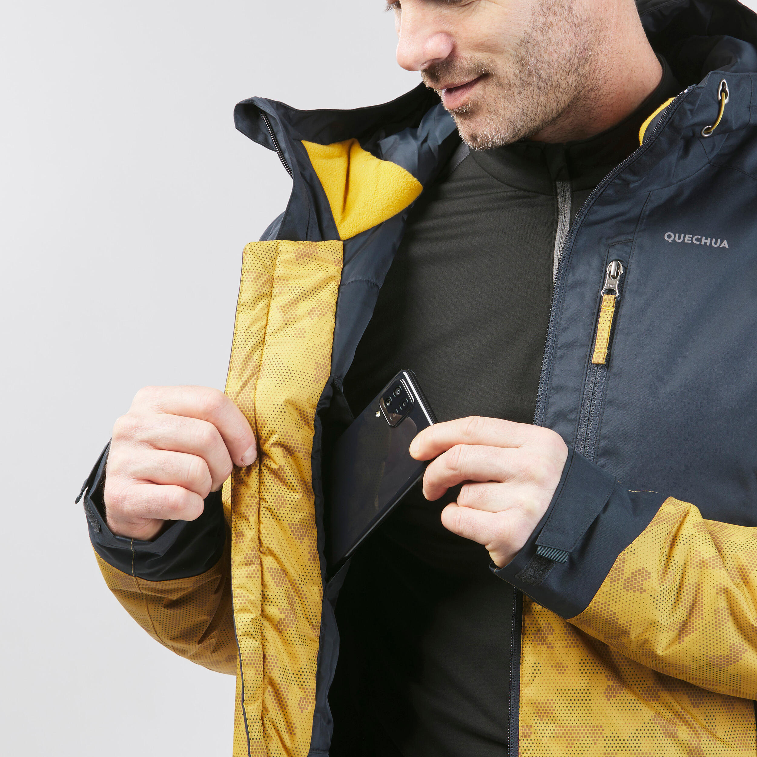 Men’s hiking waterproof winter jacket - SH500 -10°C 14/17