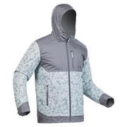 Men’s Waterproof Winter Hiking Jacket - SH100 X-WARM -10°C - Grey Camo