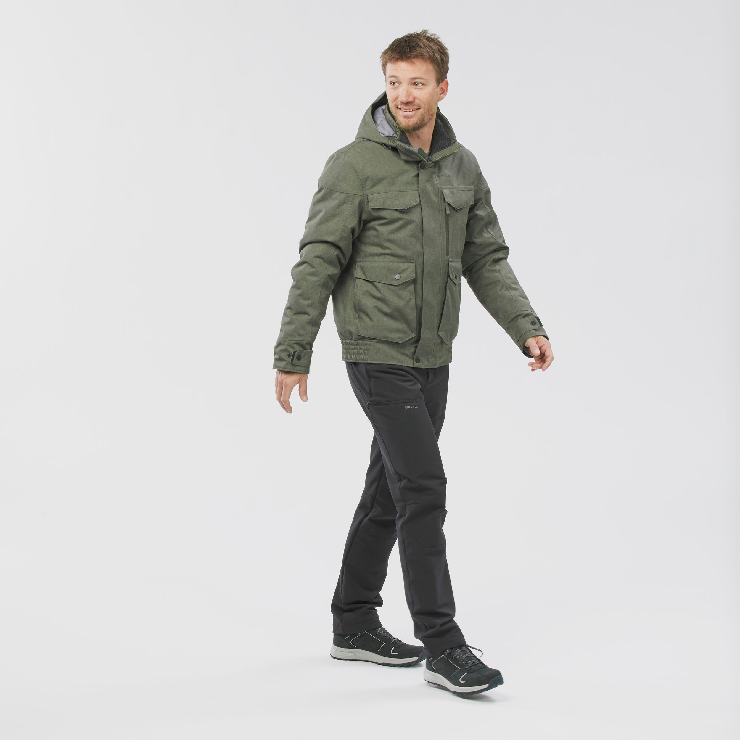 Waterproof winter hiking jacket - SH500 -10°C - men