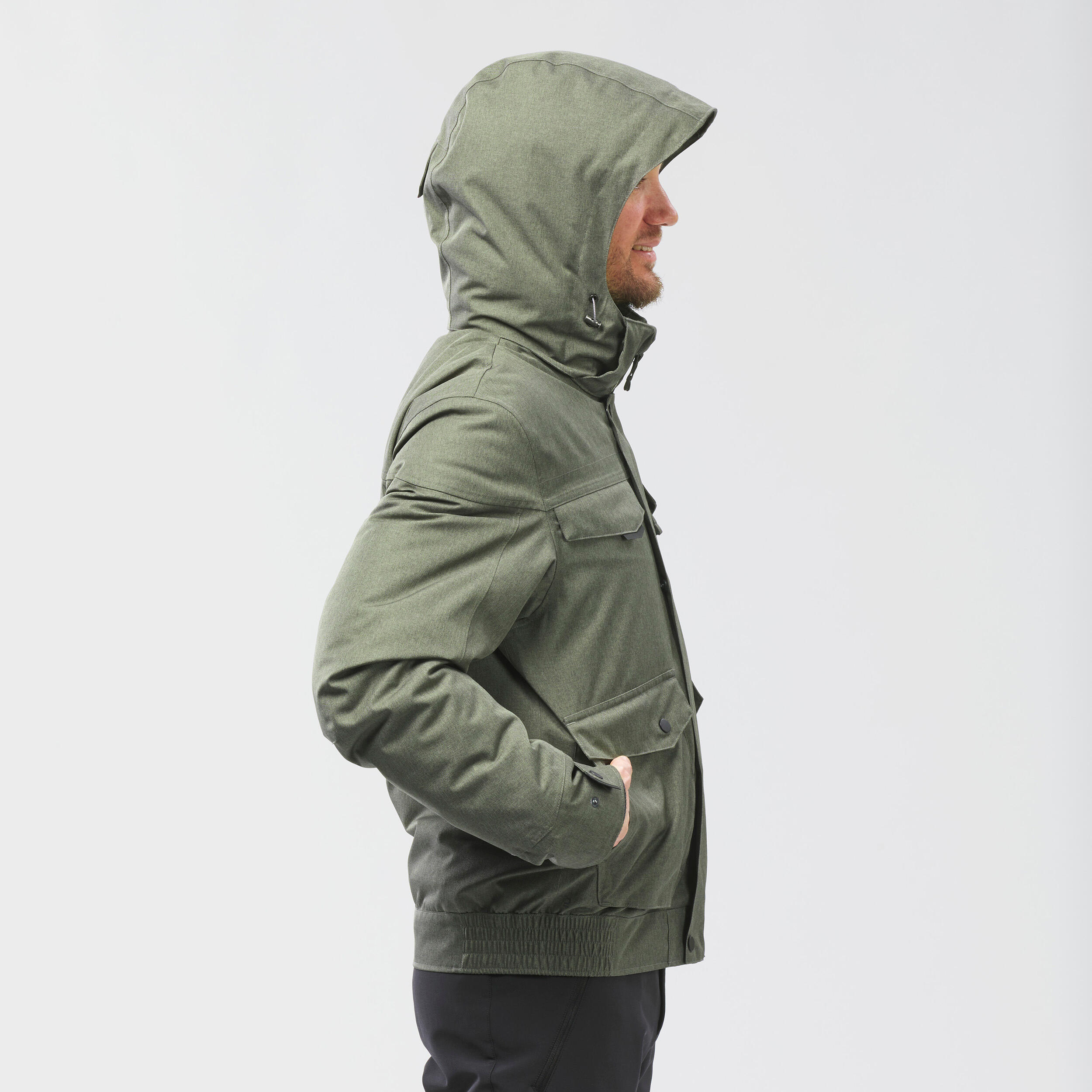 Waterproof winter hiking jacket - SH500 -10°C - men