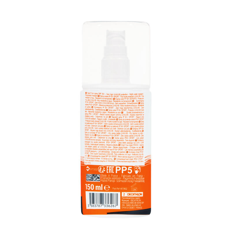Protection solaire SPRAY SPORT IP50+ 150 mL