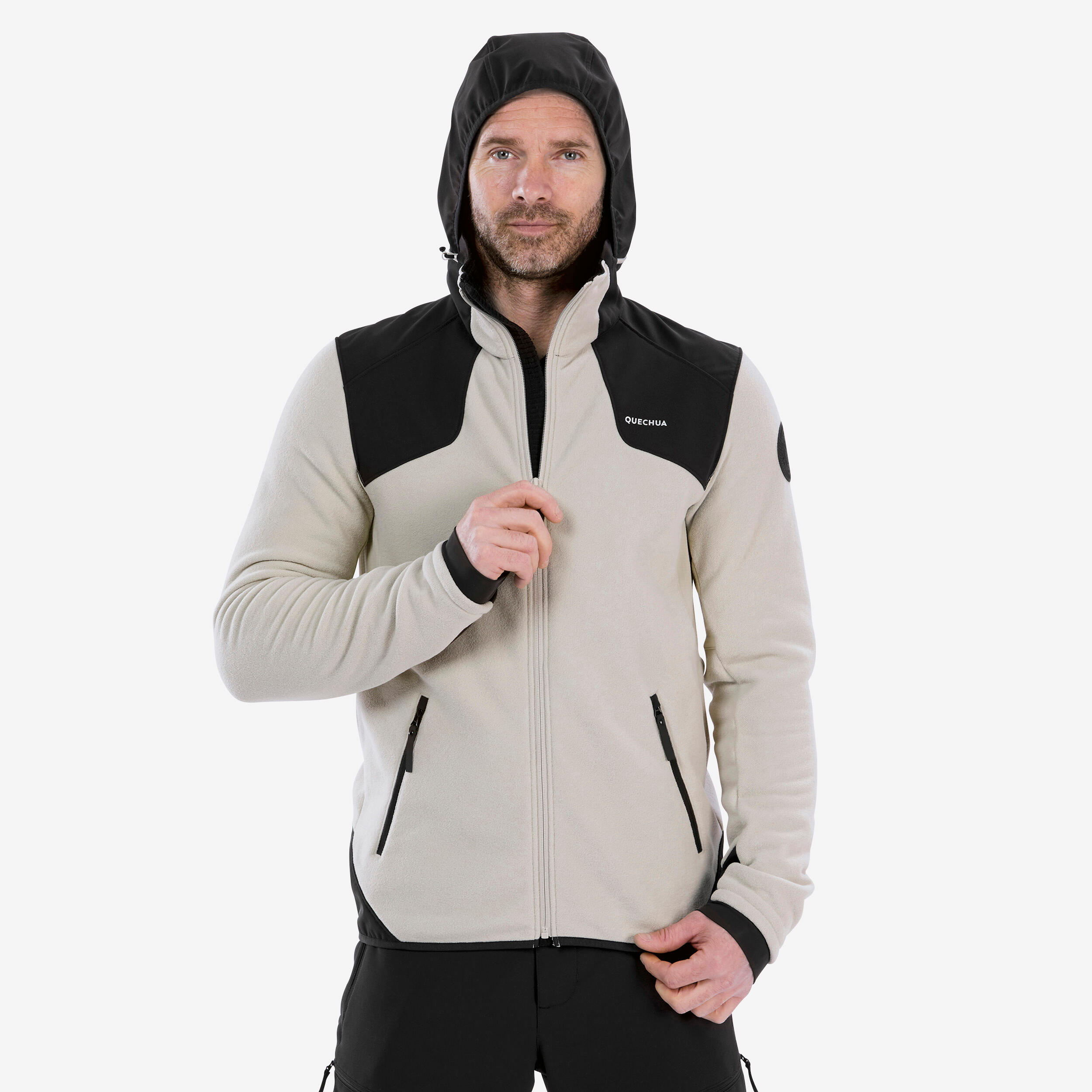 QUECHUA Men's Hiking Warm Fleece Jacket SH500 X-Warm.