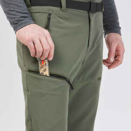 MEN'S WARM WATER-REPELLENT SNOW HIKING TROUSERS - SH500 MOUNTAIN 