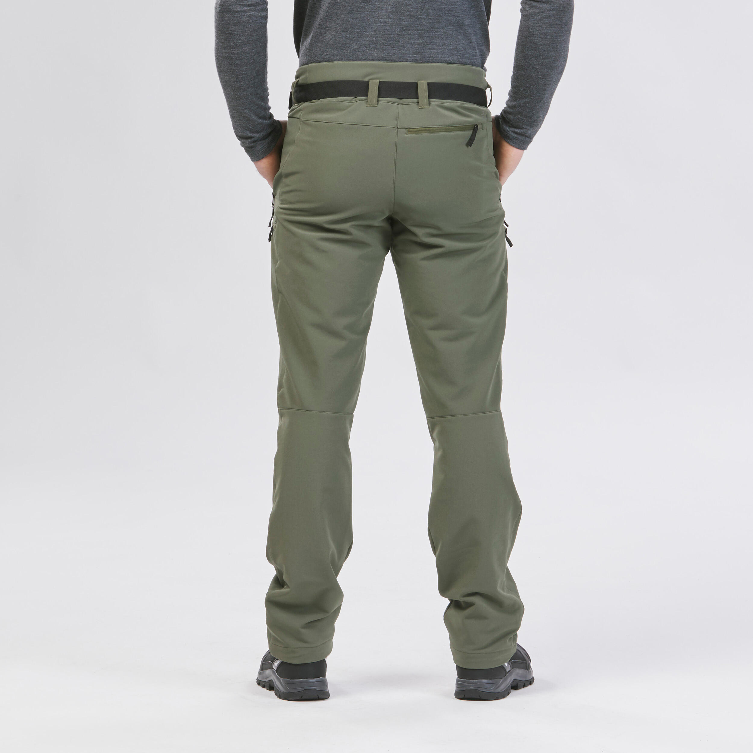 Decathlon official soft shell pants men's outdoor winter and