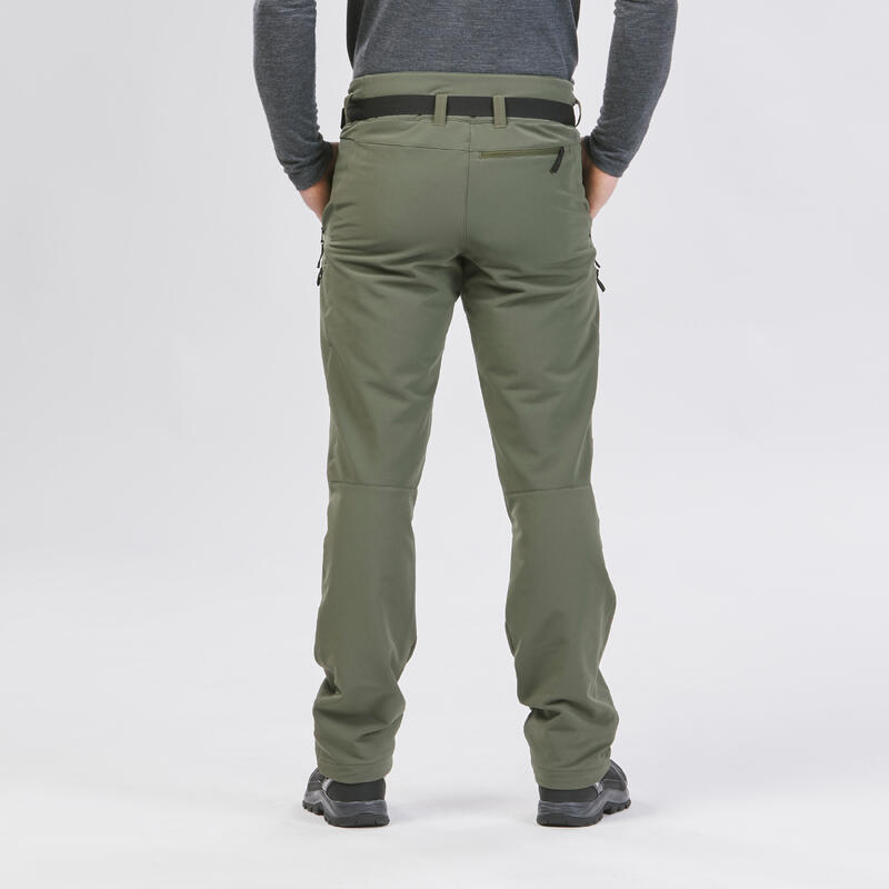 Pantalon călduros hidrofob Drumeție SH500 Verde Damă