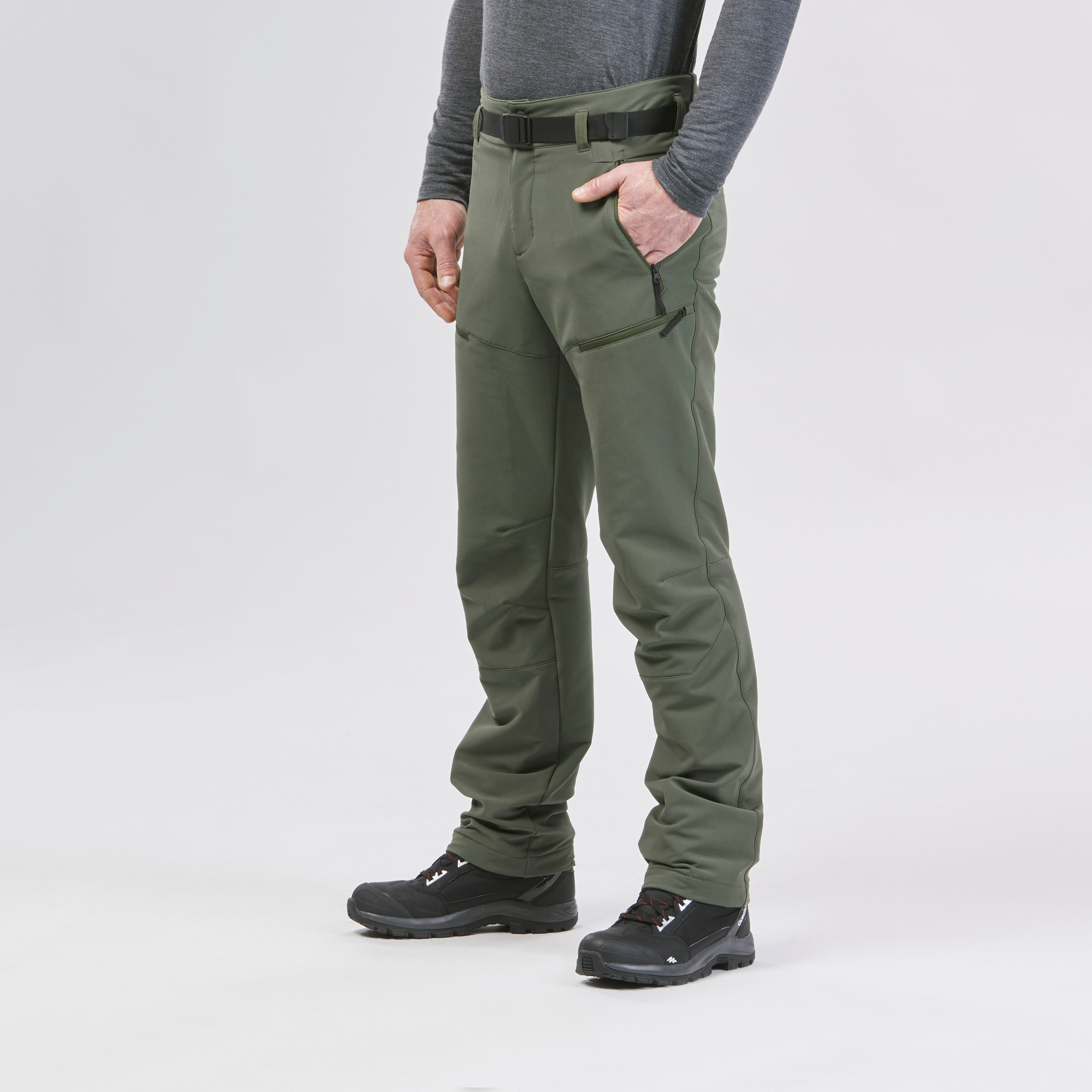 QUECHUA PANTALON CHAUD DÉPERLANT DE RANDONNÉE - SH500 - HOMME