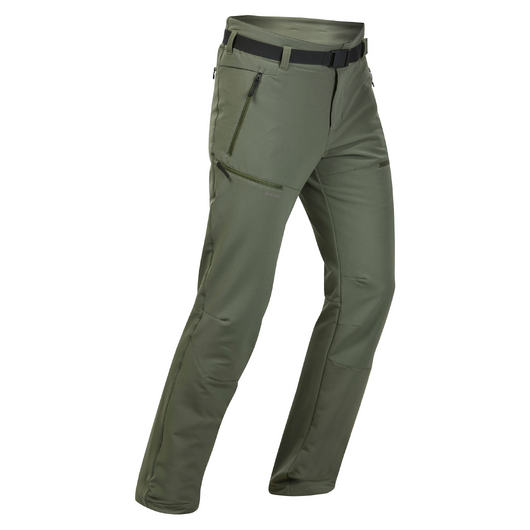 Pantalon de randonnée chaud et déperlant homm,e SH500 vert