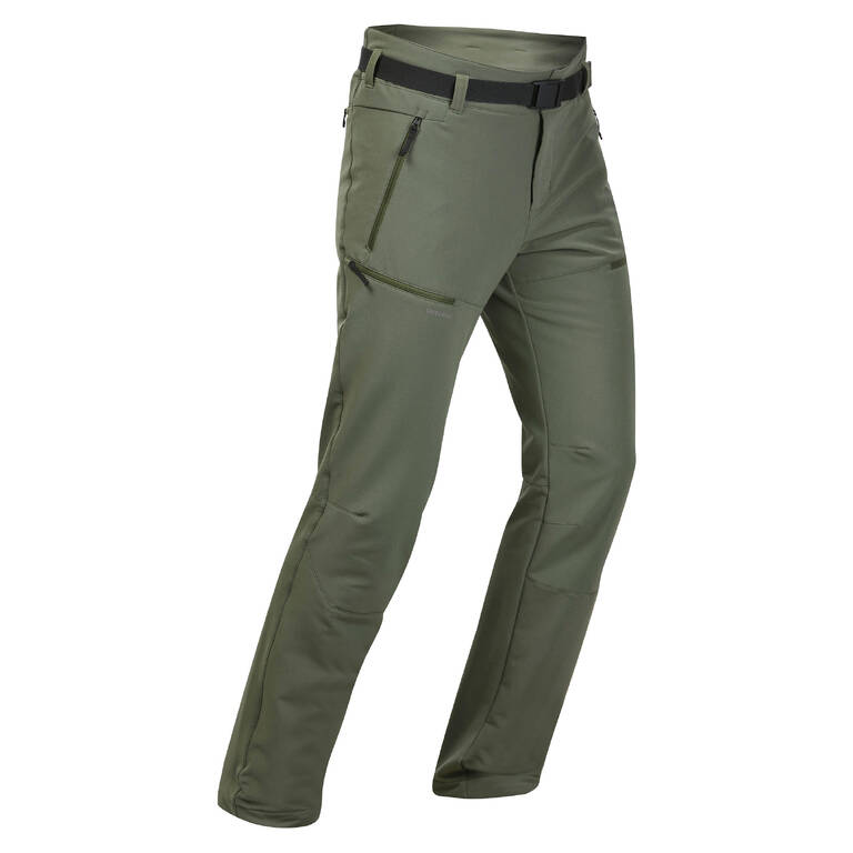 MEN'S SNOW HIKING WARM WATER REPELLENT STRETCH TROUSERS SH500 X-WARM