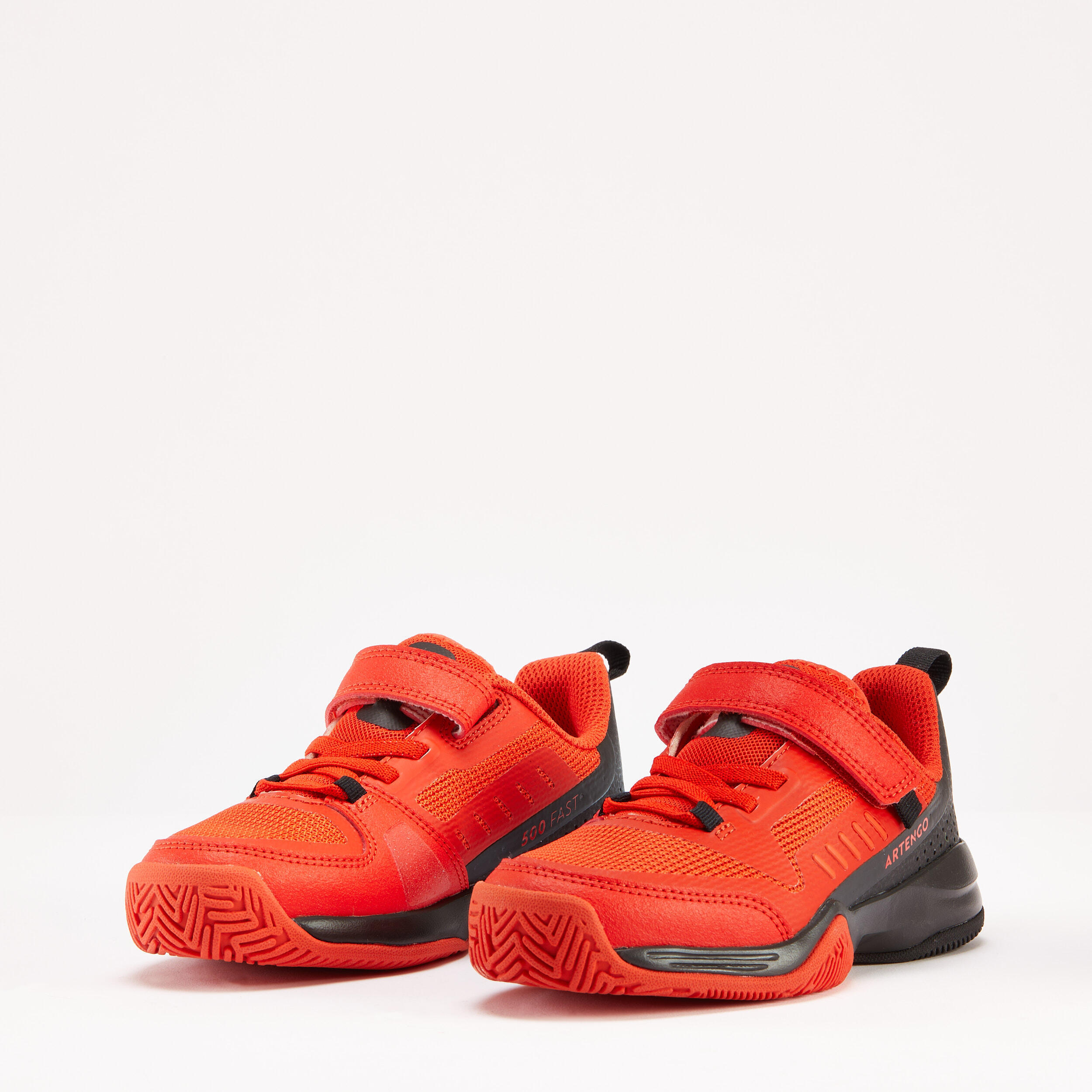 Kids' Rip-Tab Tennis Shoes TS500 Fast KD - Lava 4/11