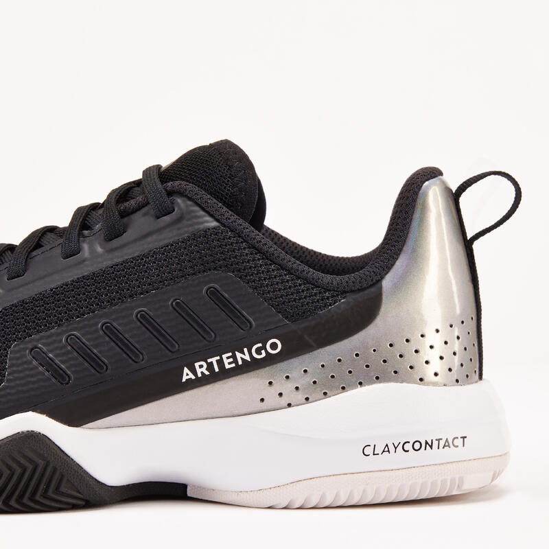 Încălțăminte cu Șireturi Tenis pe Zgură FAST CLAY Negru Copii