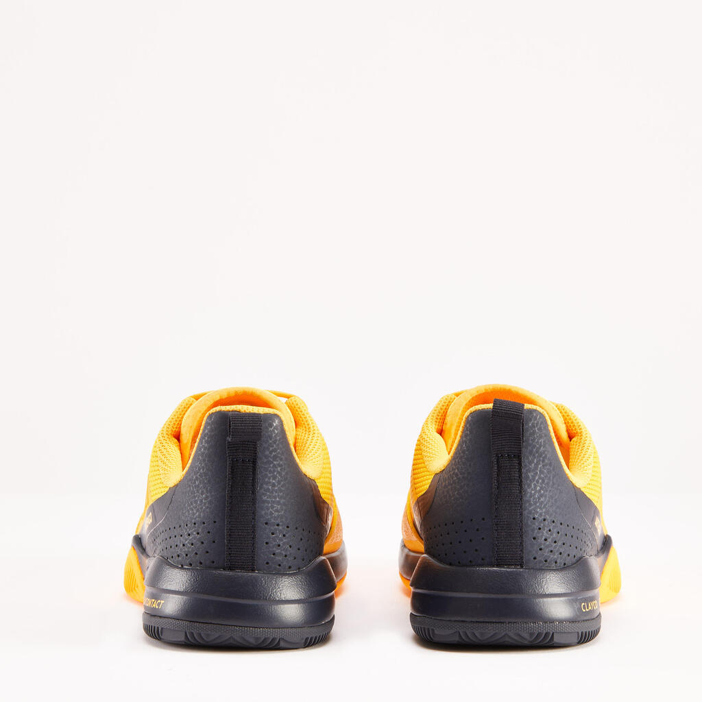 Bērnu māla seguma laukuma tenisa šņorējami apavi “Fast Clay Junior”, melni