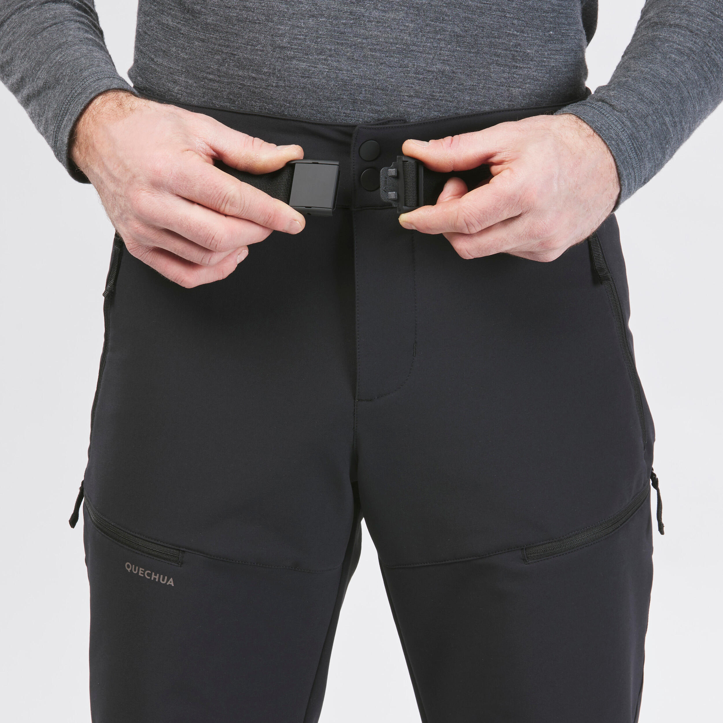 Pantalon chaud homme – SH 500 noir - Noir - Quechua - Décathlon