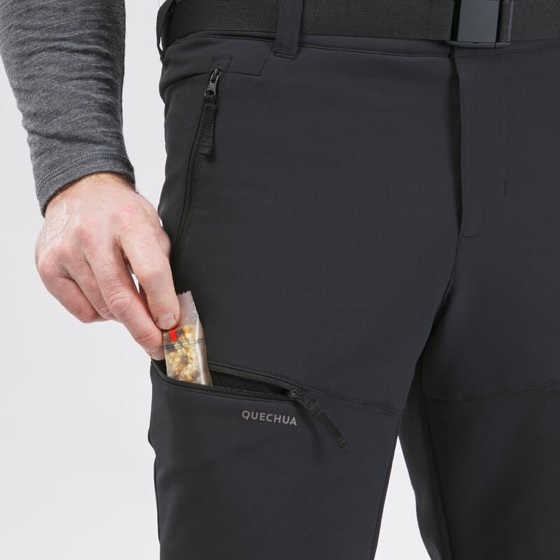 Erkek Su Tutmaz ve Sıcak Tutan Outdoor Pantolon - Siyah - SH500 Mountain