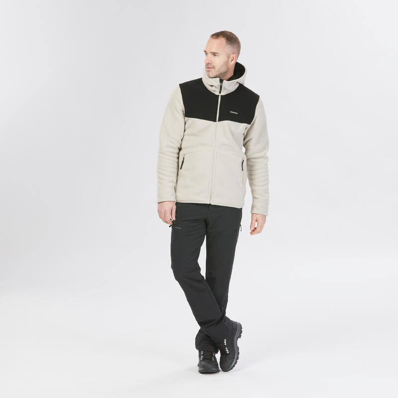 Pantalon Iarnă Călduros Hidrofob Drumeție SH500 Negru Bărbați