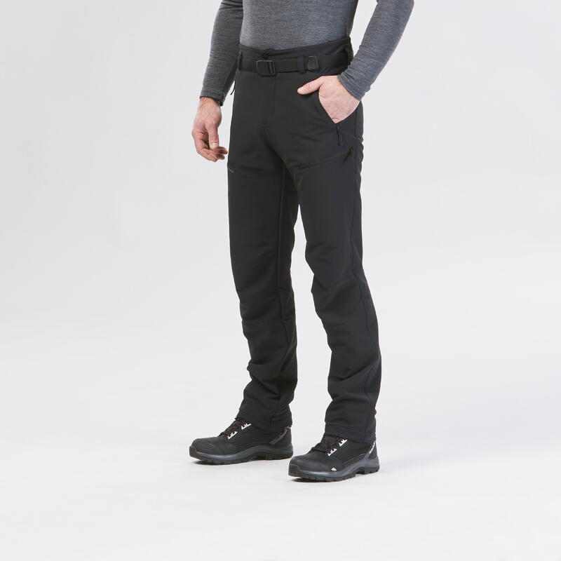 Erkek Su Tutmaz ve Sıcak Tutan Outdoor Pantolon - Siyah - SH500 Mountain