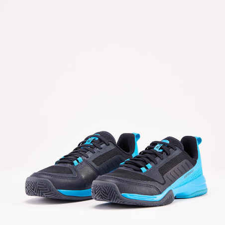 Zapatillas de tenis niños con cordones Artengo TS500fast lace azul marino