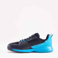 Zapatillas de tenis niños con cordones Artengo TS500fast lace azul marino