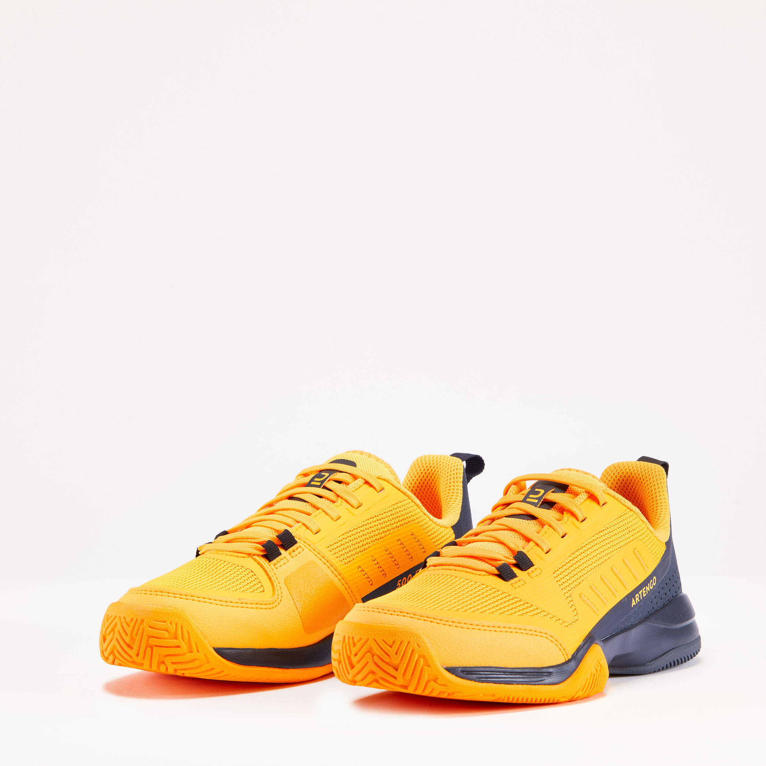 Kids' Lace-Up Tennis Shoes TS500 Fast JR - Sunfire -  4