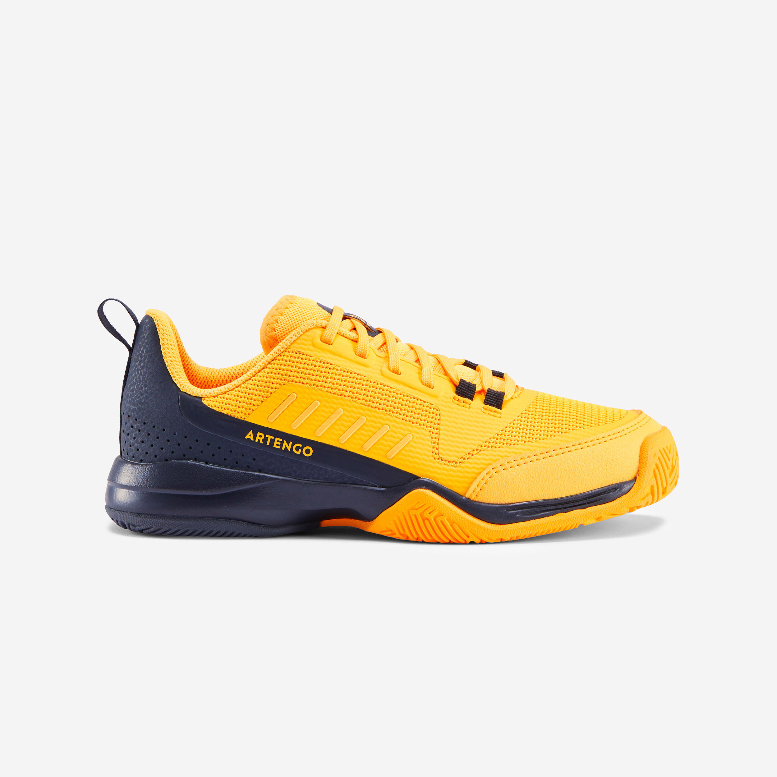 ARTENGO Zapatillas de tenis niños con cordones Artengo TS500 fast lace amarillo negro