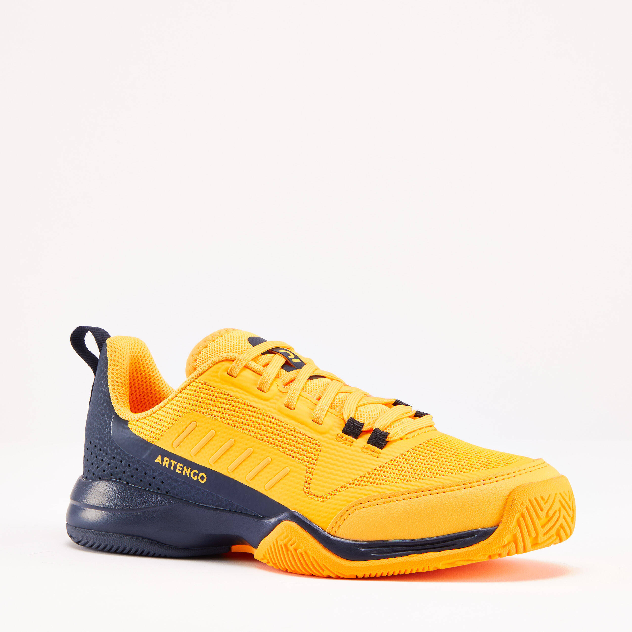 Kids' Lace-Up Tennis Shoes TS500 Fast JR - Sunfire -  2