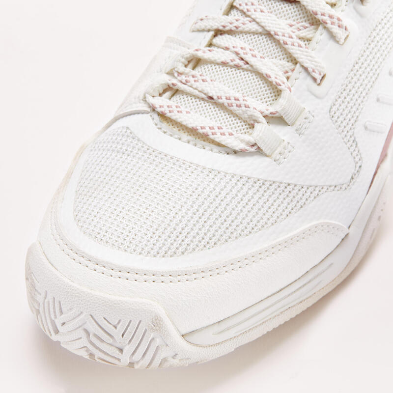 Çocuk Bağcıklı Tenis Ayakkabısı - Beyaz- TS500 Fast