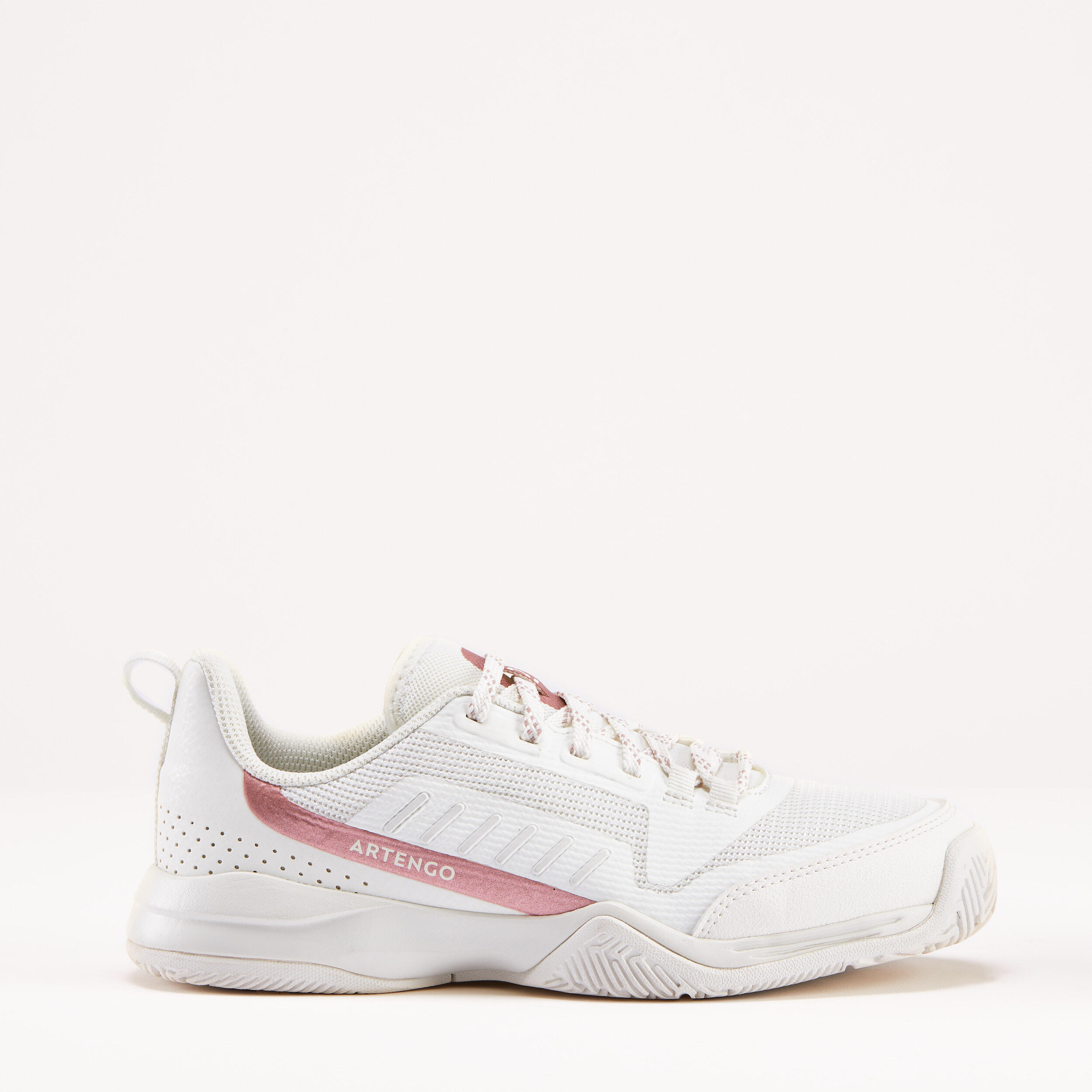 ARTENGO Zapatillas de tenis niños con cordones Artengo TS500 fast lace blanco