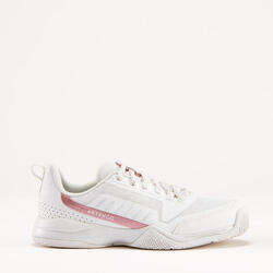 Zapatillas de tenis niños con cordones Artengo TS500 fast lace blanco