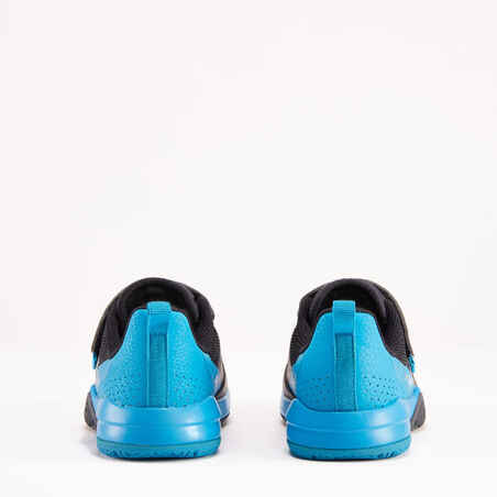 Vaikiški teniso bateliai su kontaktine juosta „TS500“, tamsiai mėlyni