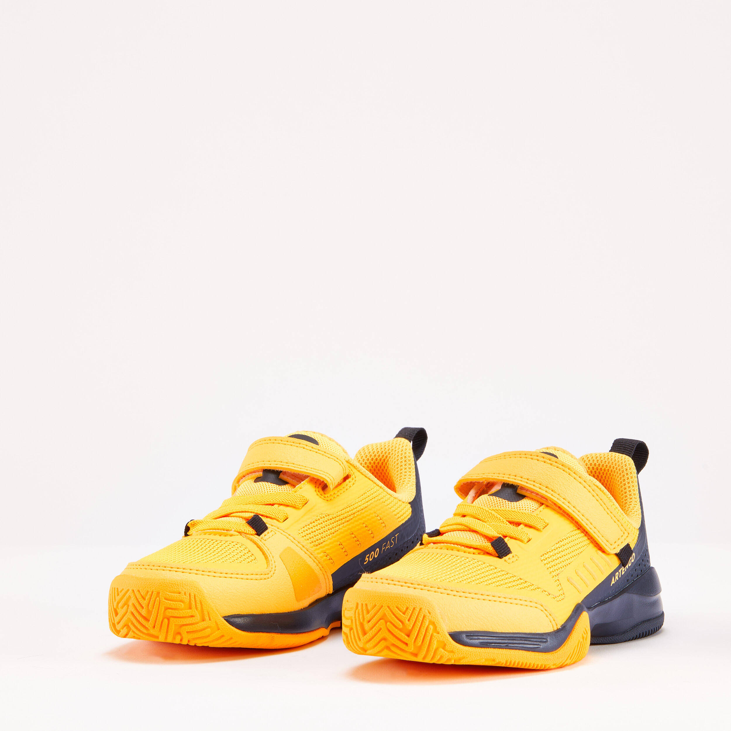 Kids' Rip-Tab Tennis Shoes TS500 Fast KD - Sunfire -  4