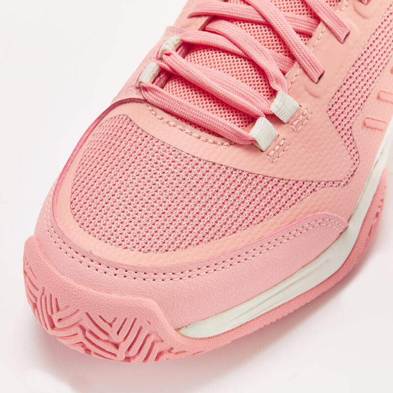 CHAUSSURES TENNIS ENFANT - TS500 FAST JR LACE PINKFIRE