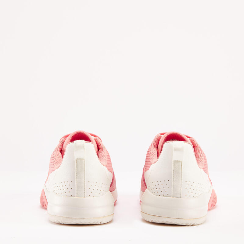 Zapatillas de tenis niños con cordones Artengo TS500 fast lace rosa