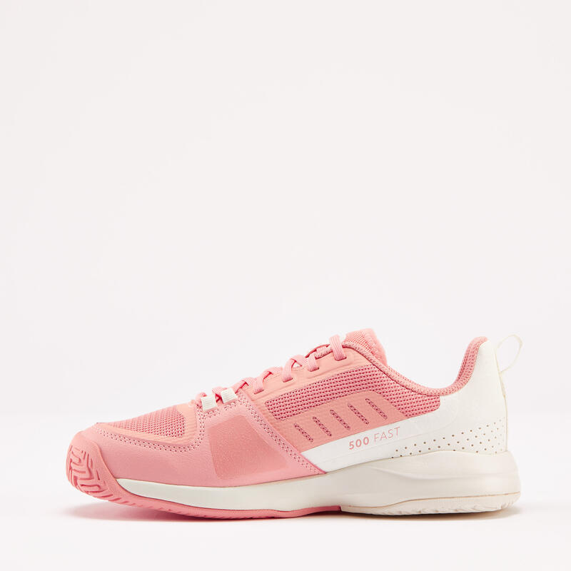 TENNISSCHOENEN VOOR KINDEREN TS500 FAST LACE PINKFIRE