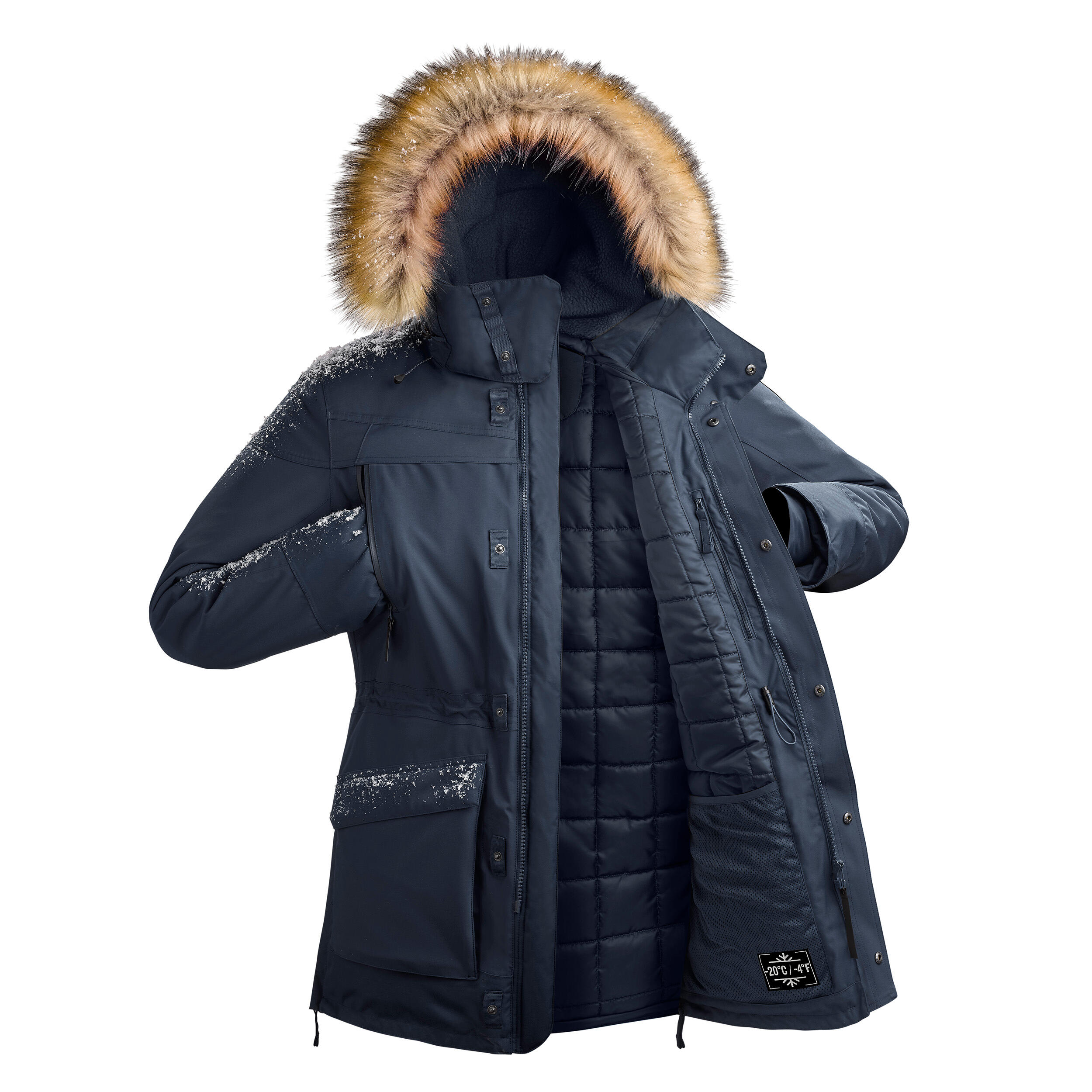 Waterproof winter hiking parka - SH900 -20°C - men