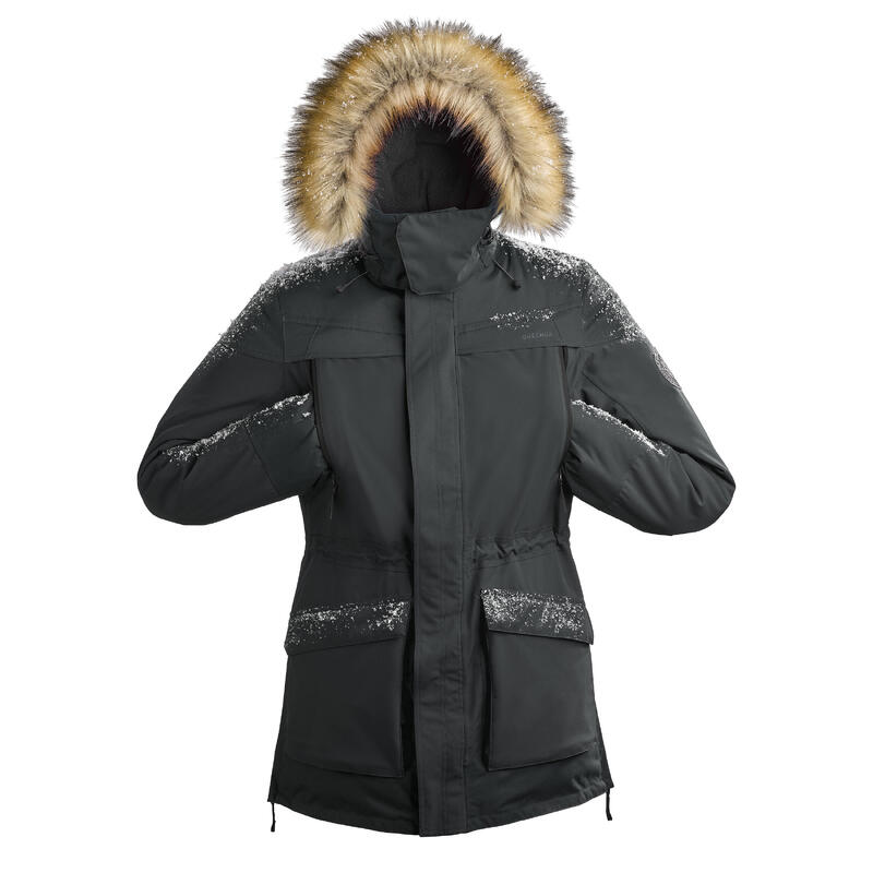 Waterdichte parka jas voor heren - winterjas parka - SH900 - tot -20°C - zwart