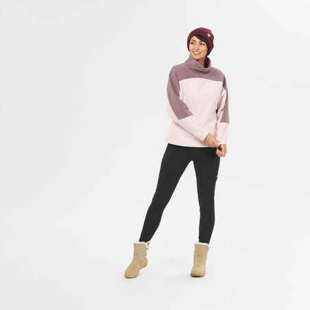 Moteriškas šiltas flisinis žygių džemperis „SH100“
