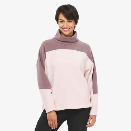Moteriškas šiltas flisinis žygių džemperis „SH100“