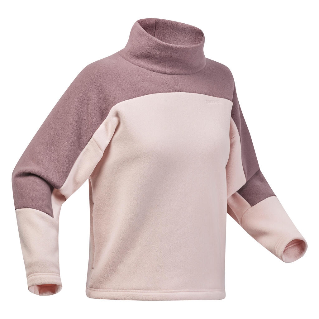 Saco polar cálido de mujer para senderismo SH100