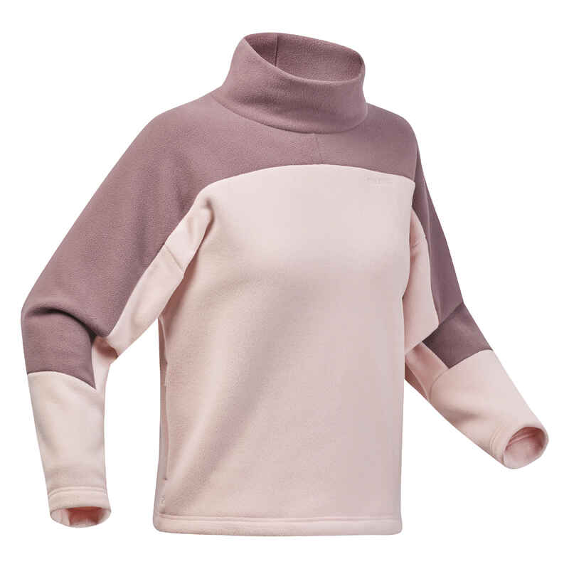 Fleece-Pullover Damen warm Winterwandern - SH100 rosa