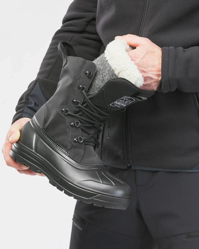 Men’s Warm Waterproof Snow Boots  - SH900 lace-up