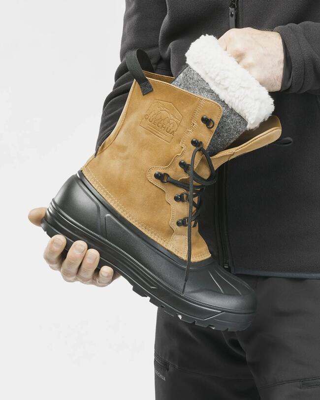 Leather Warm Waterproof Snow Boots  - SH900 lace-up - Men’s
