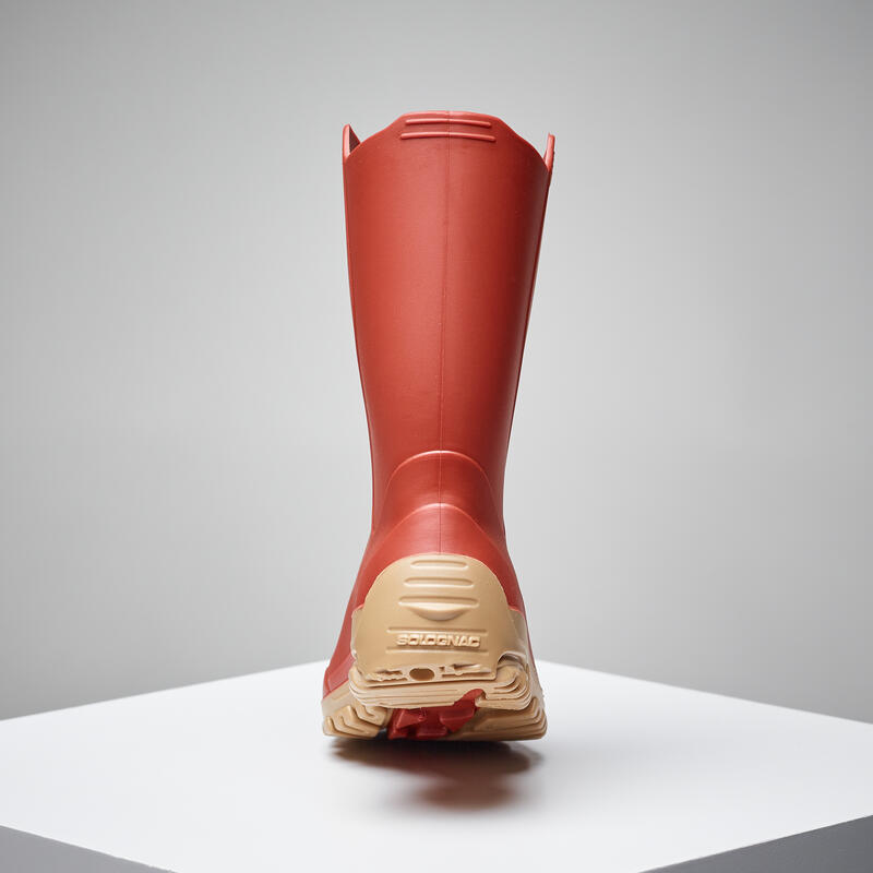Bottes de pluie enfant 100 brique