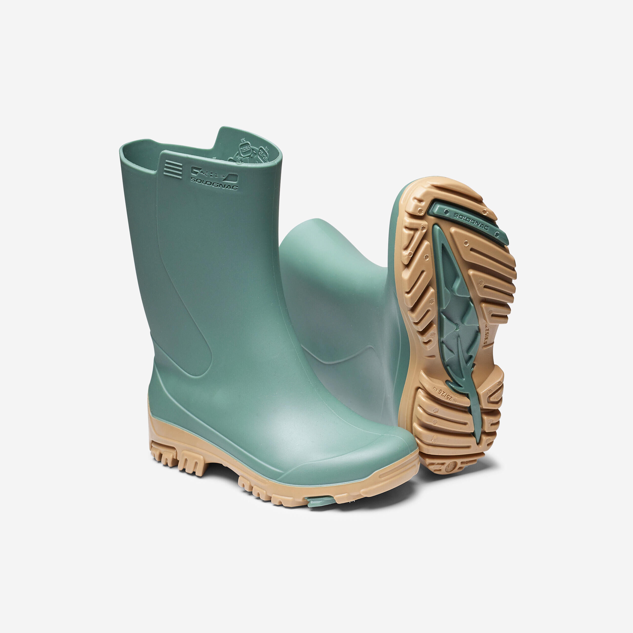 SOLOGNAC KIDS WELLIES 100 GREEN