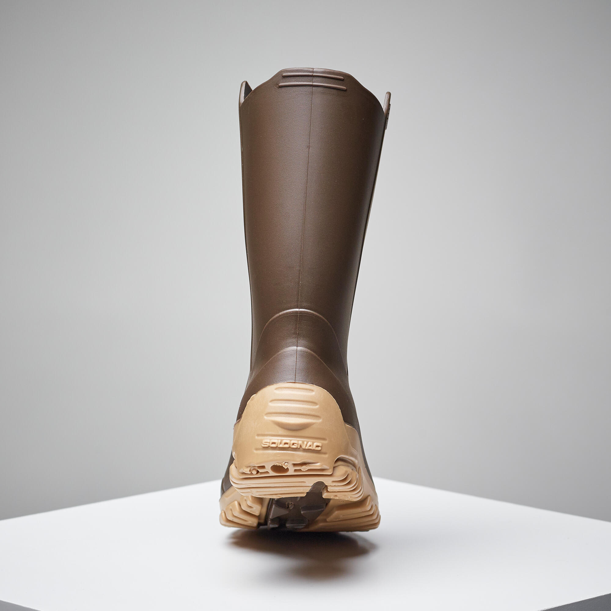 I100 Kids Short Wellies - BROWN 4/10