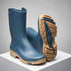 Botas de PVC ligeras y azules para mujer Solognac 100