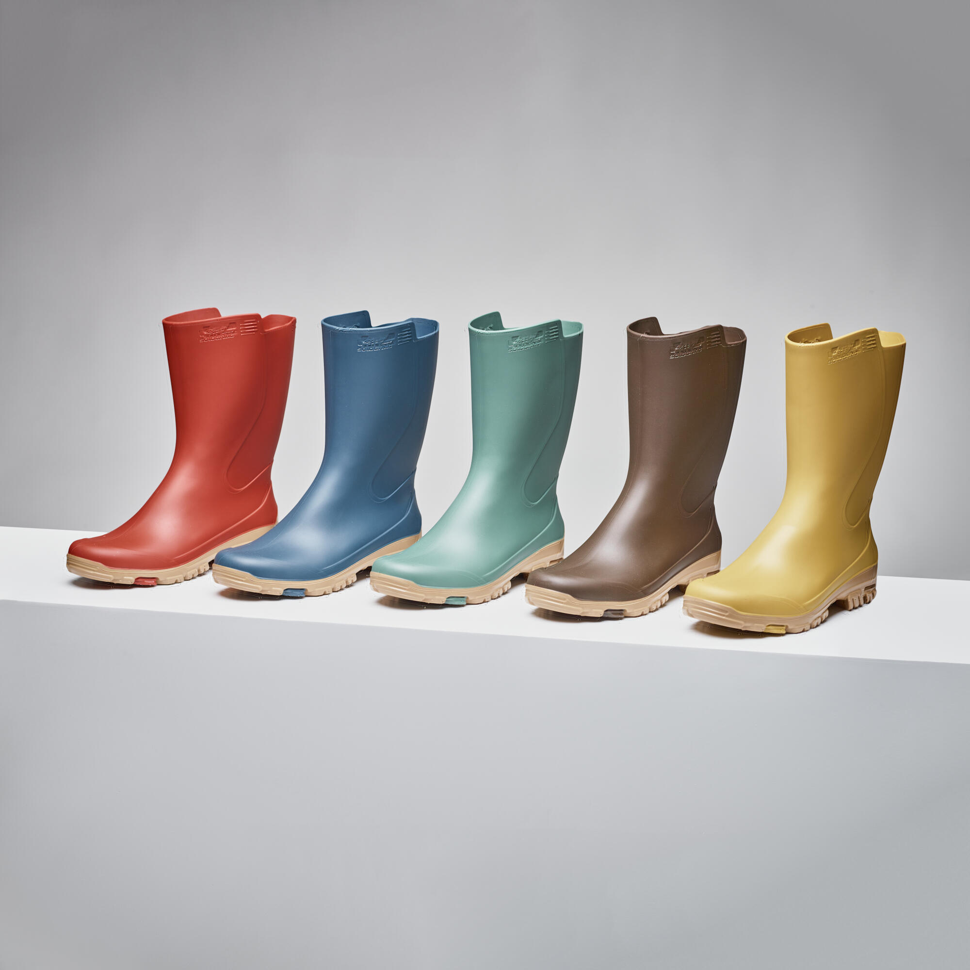 I100 Women's Short Wellies - GREEN 6/6