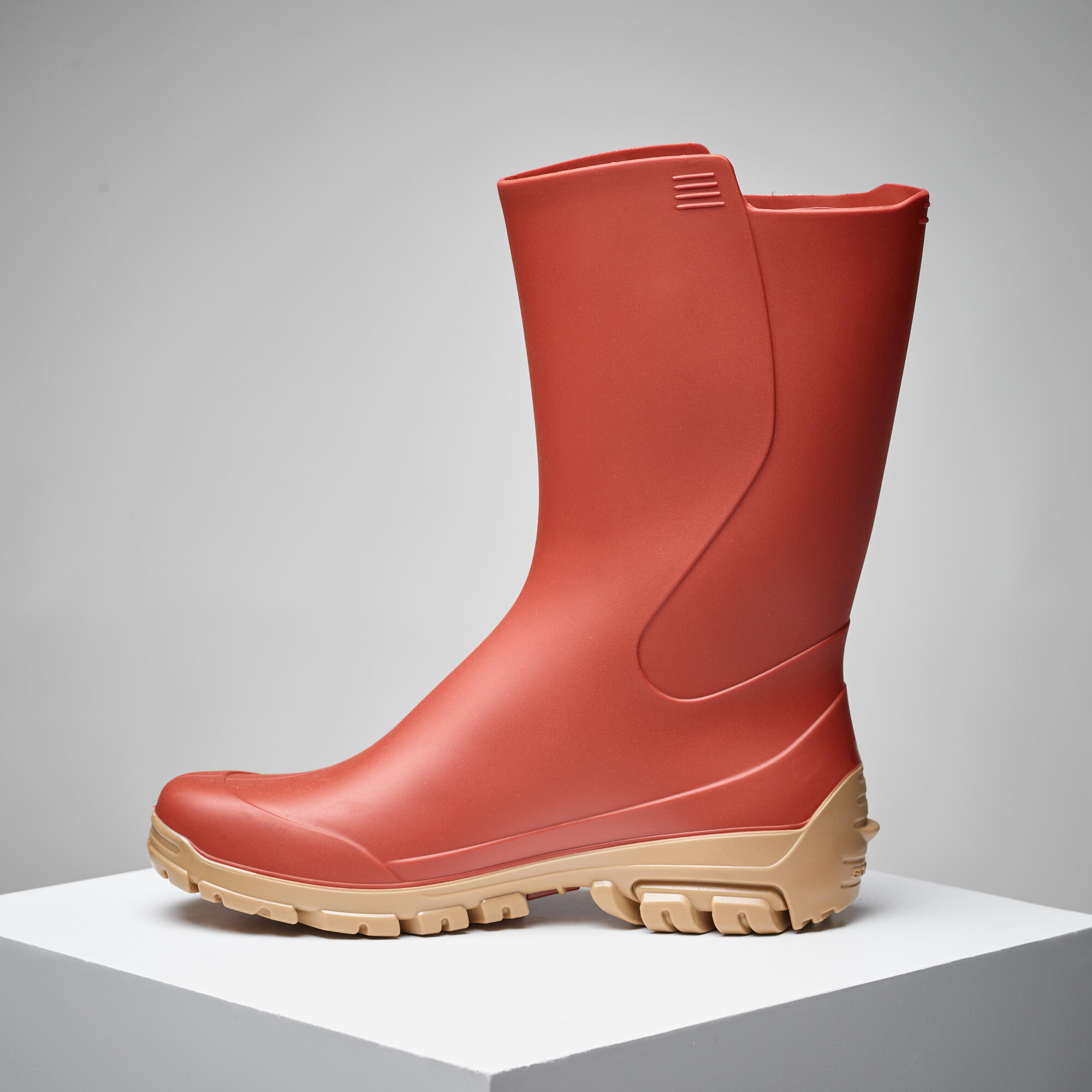 WOMEN'S WELLIES 100 ECO RED 5/6