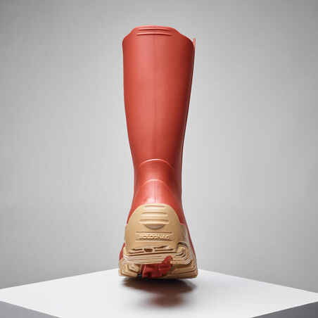 Moteriški lengvi PVC guminiai batai „Inverness 100“, raudoni