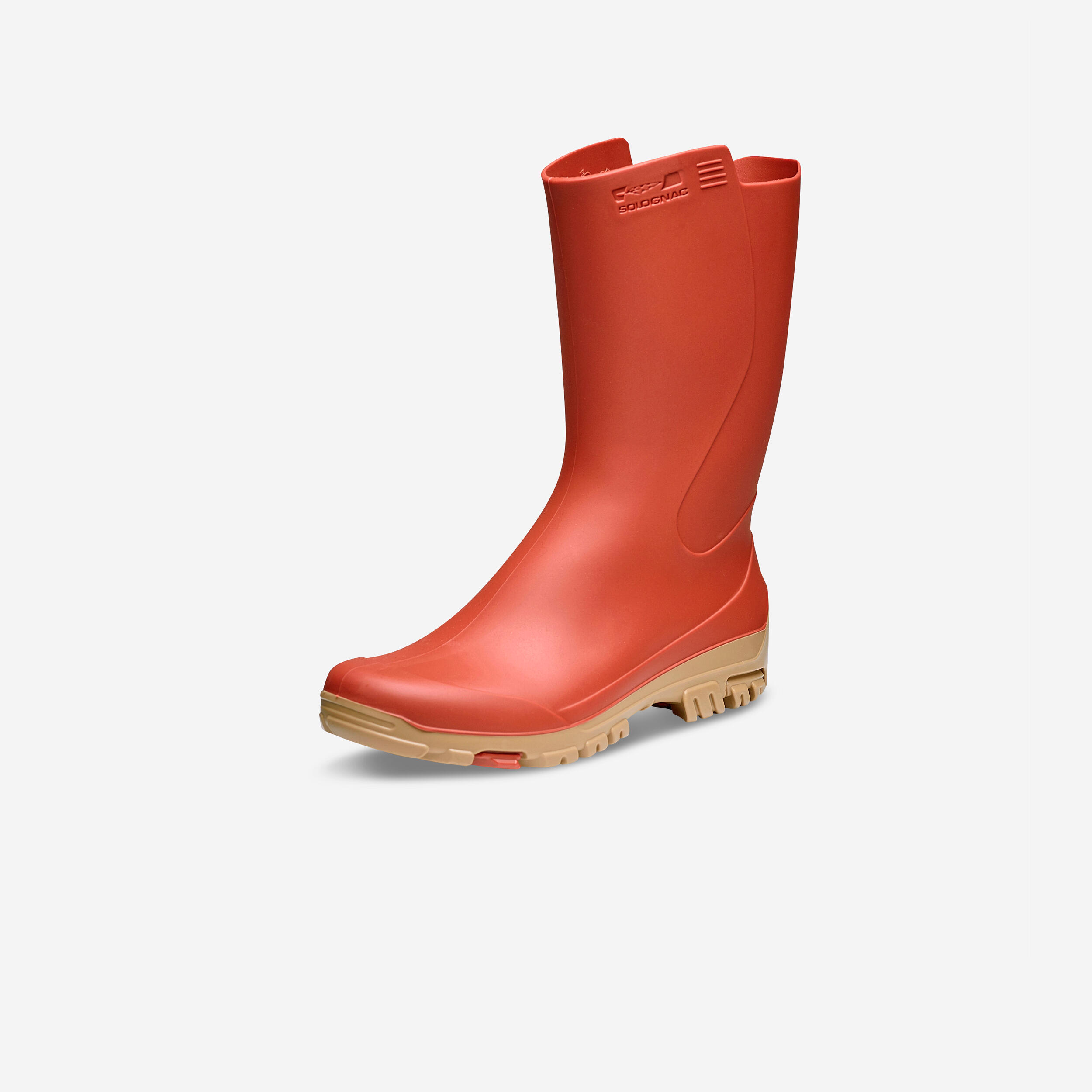 Bottes de pluie de chasse femmes - PVC légers 100 - SOLOGNAC