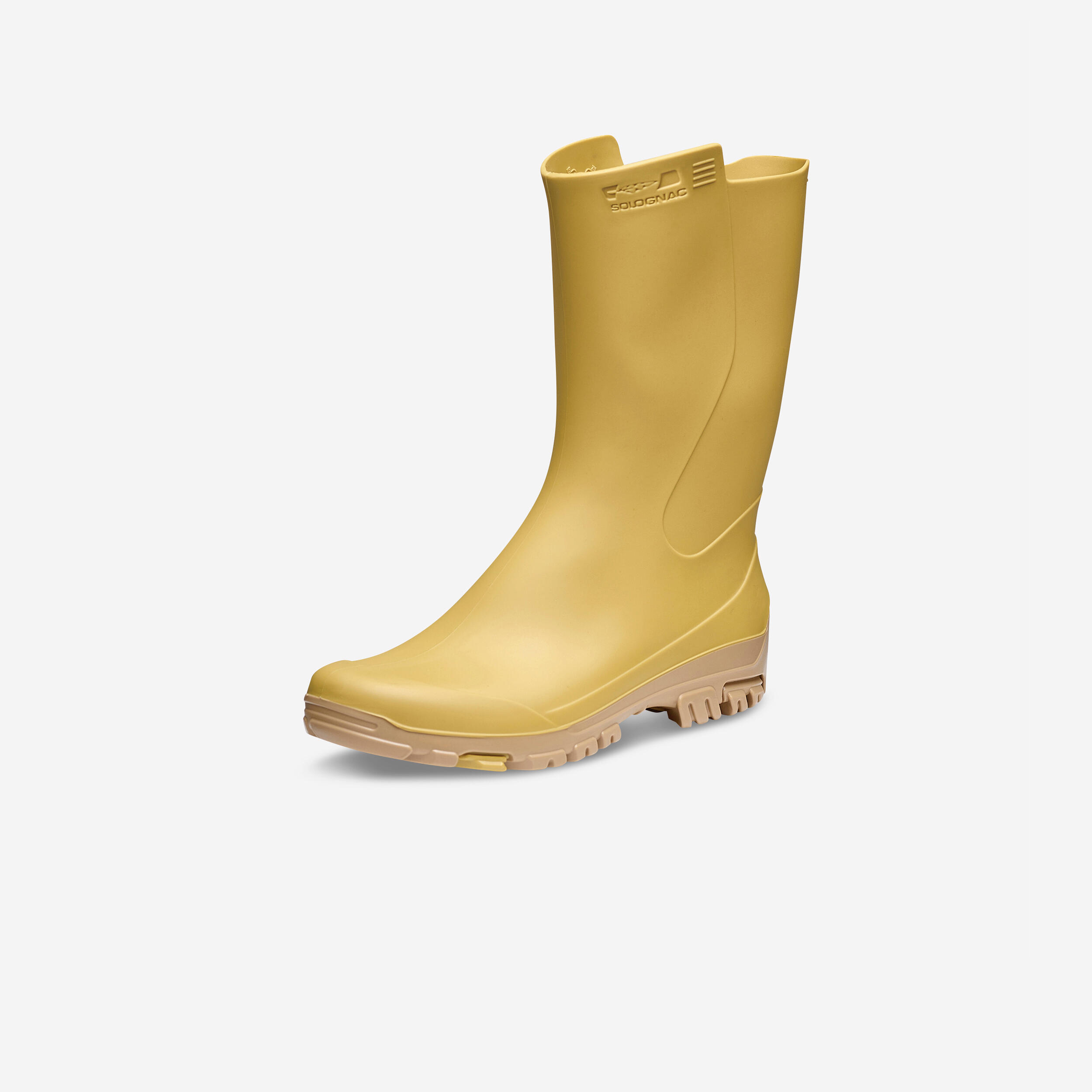 Bottes de pluie de chasse femmes - PVC légers 100 - SOLOGNAC