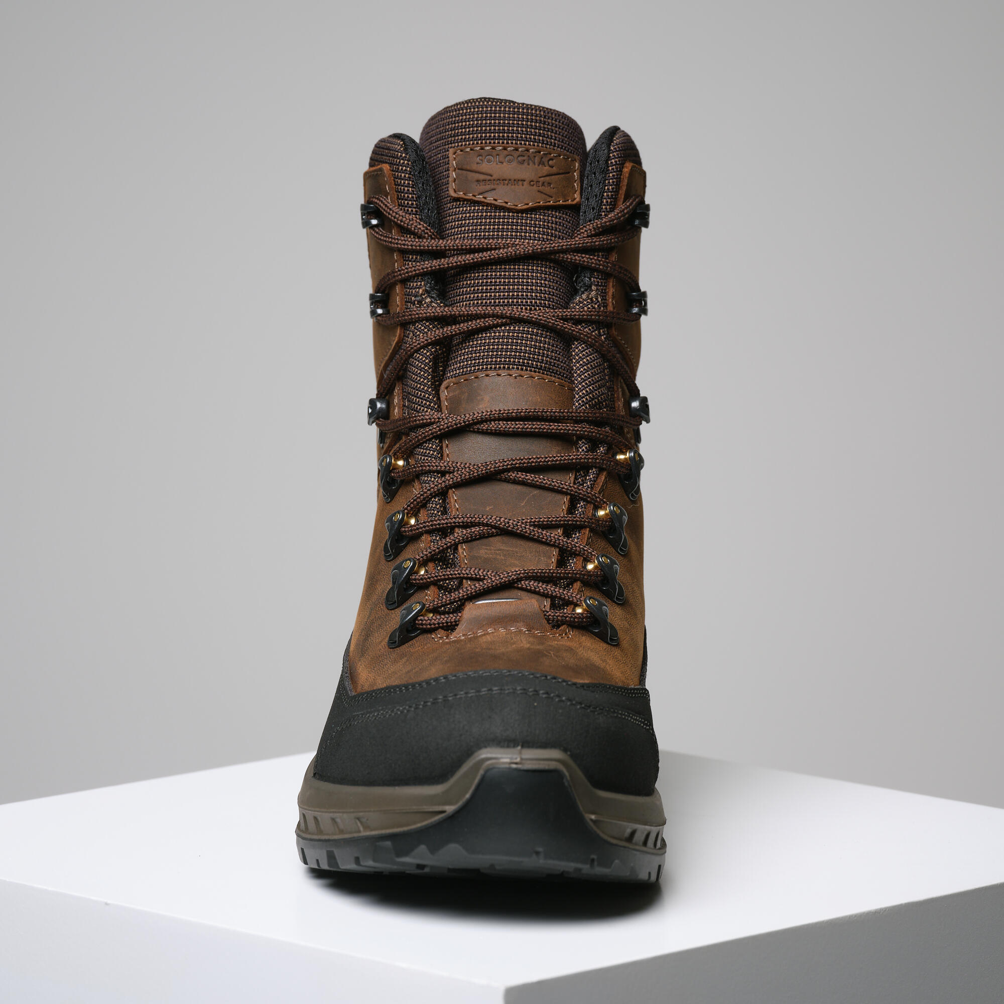 Chaussures chasse imperméables homme salomon quest tracker gtx marron